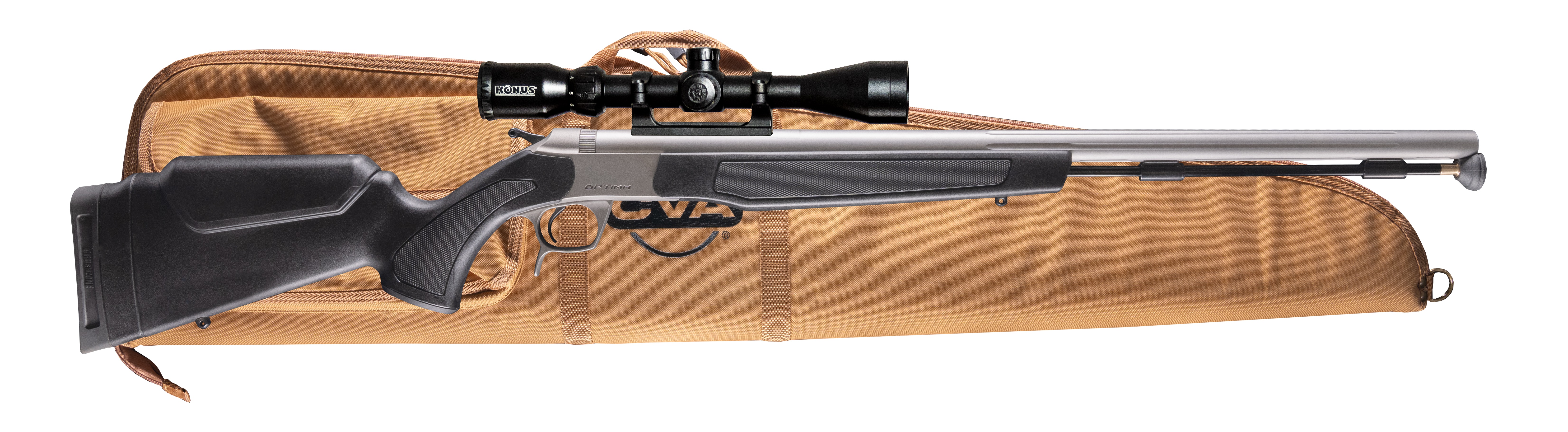 CVA CVM OPTIMA MZL 50CL 26 BLK SCP SCOPE PACKAGE