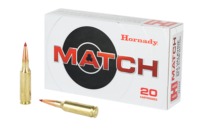Hornady Match Rifle Ammunition .224 Valkyrie 88 gr ELD 2675 fps 20/ct