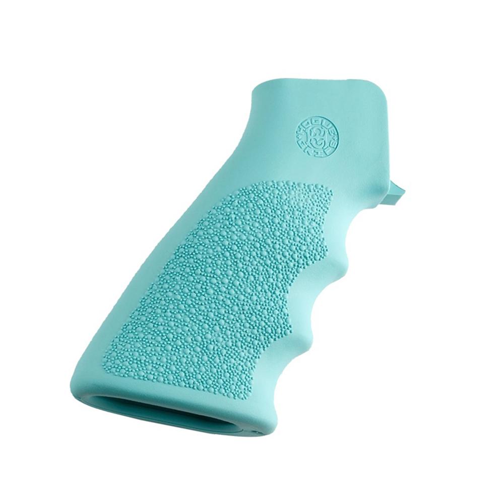 Hogue AR-15/M-16 Rubber Grip with Finger Grooves Aqua