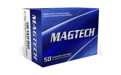 MAGTECH 500 S&W 325GR FMJ FLAT 20RD BOX 25 BOXES PER CASE