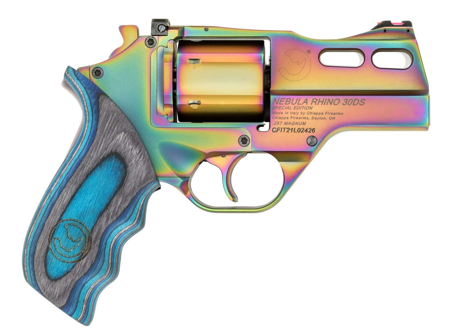 Chiappa Rhino 30DS Handgun .357 Mag 6rd Capacity 3" Barrel Nebula with 3 Moon Clips