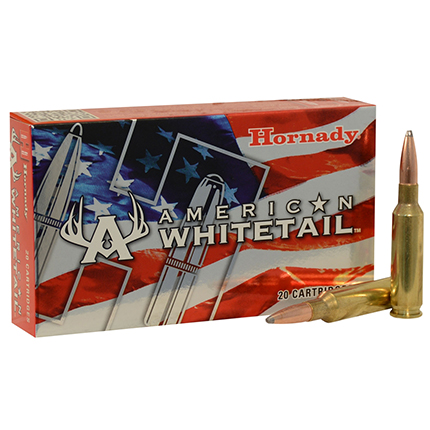 Hornady American Whitetail Rifle Ammunition 6.5 Creedmoor 129 gr. SP 2820 fps 20/ct