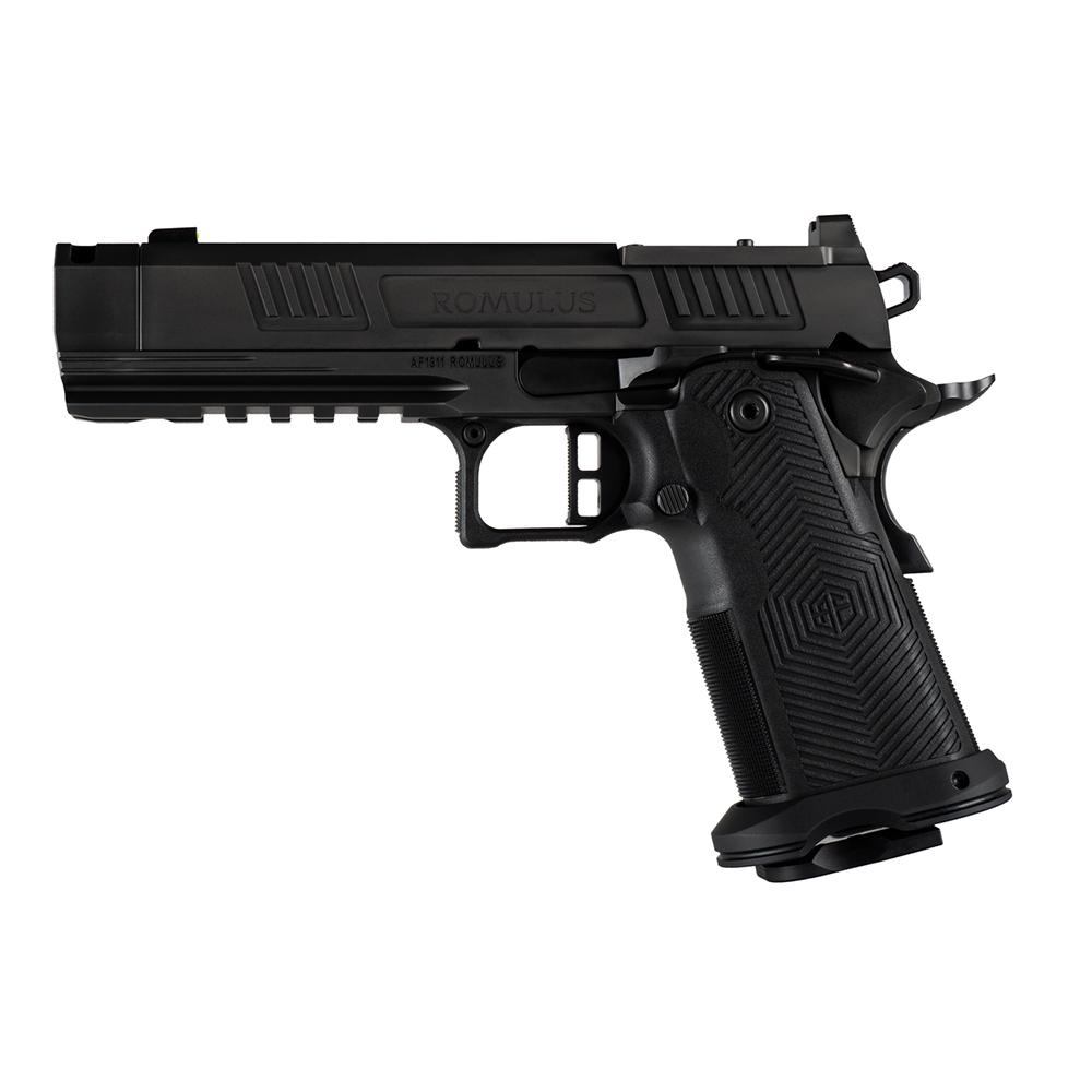 Alpha Foxtrot AF1911-Romulus Handgun 9mm Luger 20rd Magazines(5) 4.25" Compensated Threaded Barrel Black MOS Cut