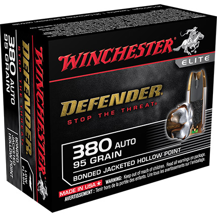 WINCHESTER SPRME 380ACP 95GR JHP 20RD BOX 200RD CASE