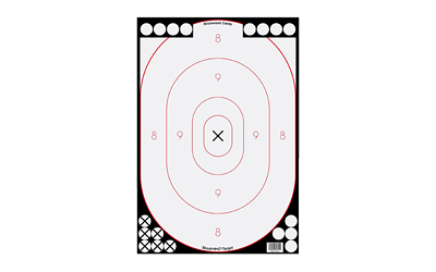 Birchwood Casey Shoot-N-C 12" x 18" White/Black Silhouette 5/ct with 90 Pasters