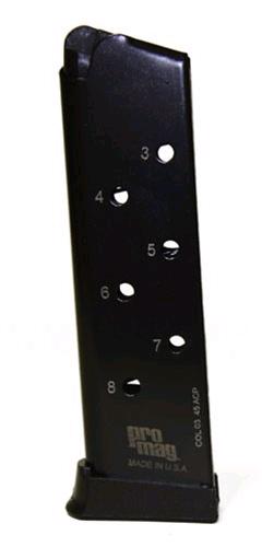 ProMag Colt Government Magazine .45 ACP Blued Steel 8/rd