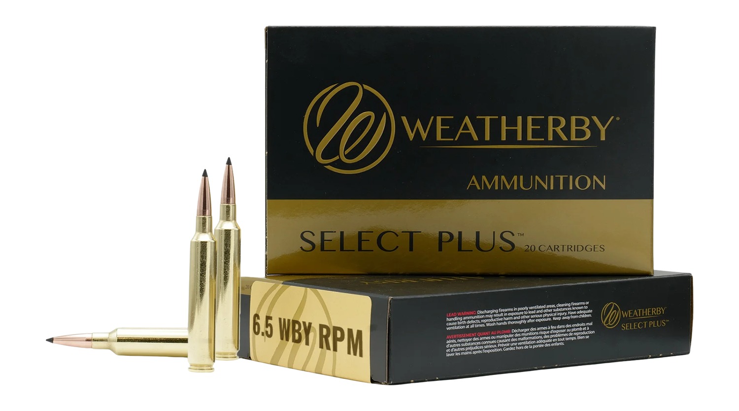 Weatherby Select Plus Barnes LRX Rifle Ammunition 6.5 Wby RPM 127gr 3225 fps 20/ct