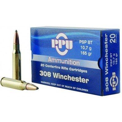 TRZ Trading Inc. PPU Rifle Ammunition .308 Win 165 gr PSPBT 2675 fps 20/ct