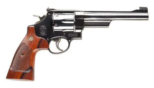 Smith & Wesson Model 25 N Frame Series Handgun .45 Colt 6rd Capacity 6.5" Barrel Blued with Wood Grip