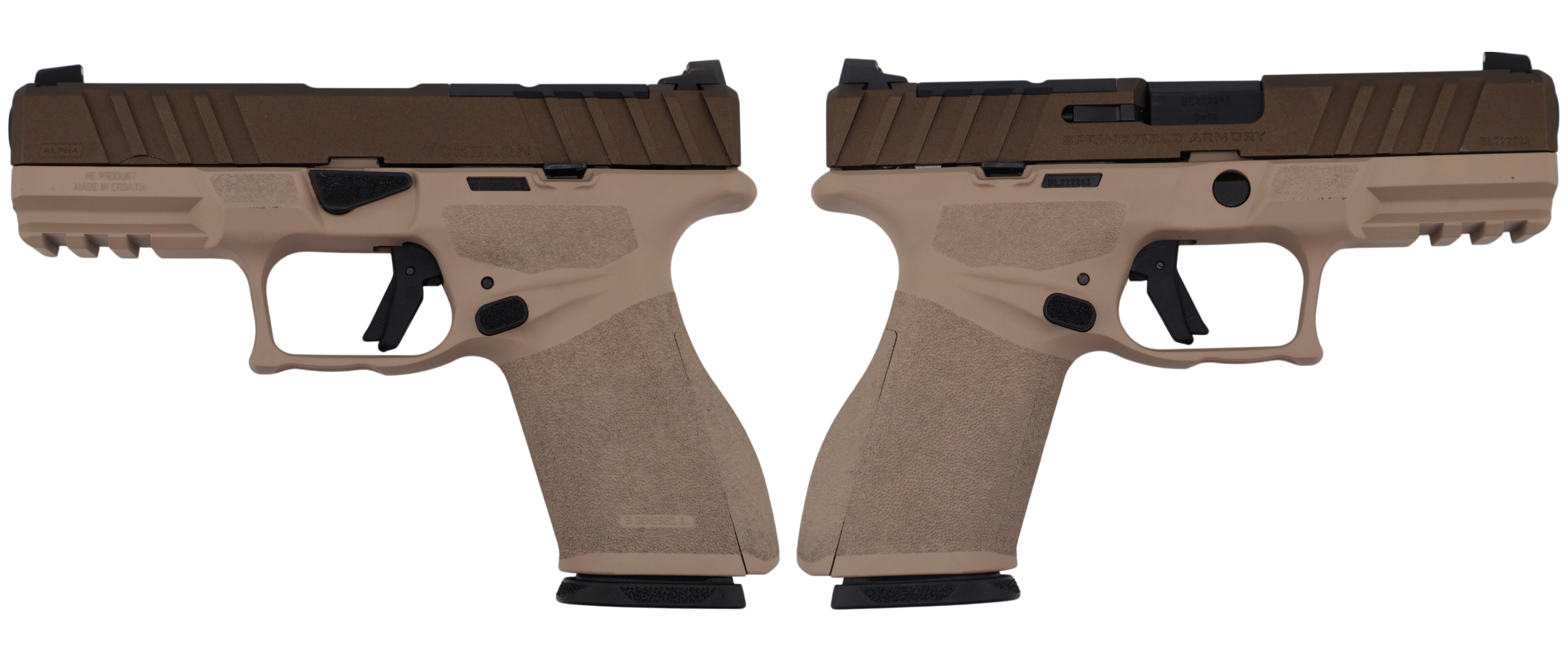 SPRINGFIELD ARMORY ECHELON ALPHA 4.0C 9MM PISTOL 2 TONE TAN U DOT 1-15RD MAG