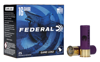 FEDERAL GAME-SHOK GAME LOAD SS 16GA 2-3/4" 2-1/2DE 1OZ 6 AMMO 25RD