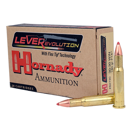 Hornady LEVERevolution Rifle Ammunition .30-30 Win 160 gr FTX 2400 fps 20/ct
