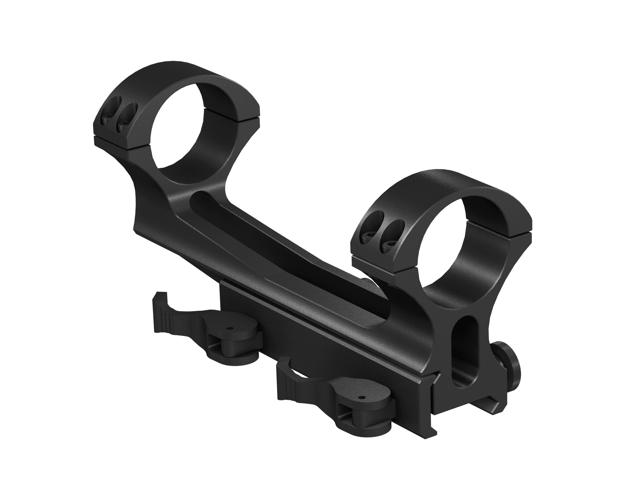 ATN 1-Piece Dual Cantilever Quick Detach Scope Mount 30mm QDM Black