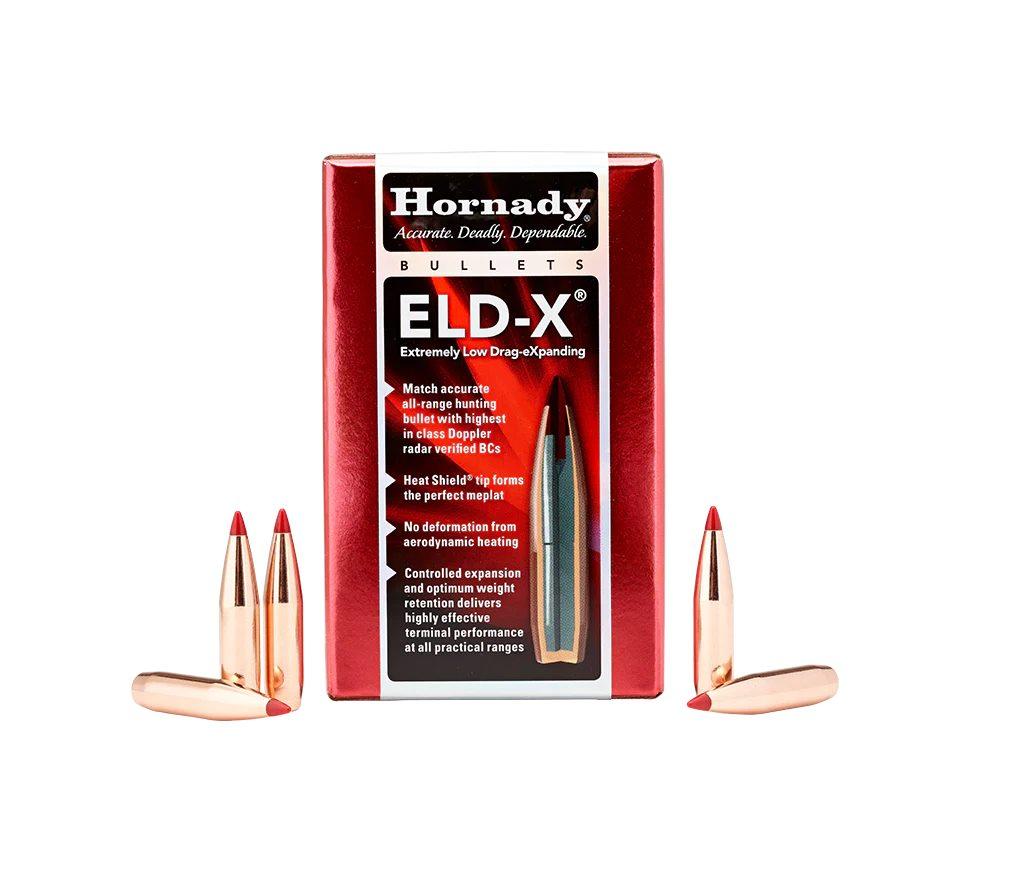 HORNADY 25 CAL .257 128 GR ELD-X (1-7.5") 100 COUNT