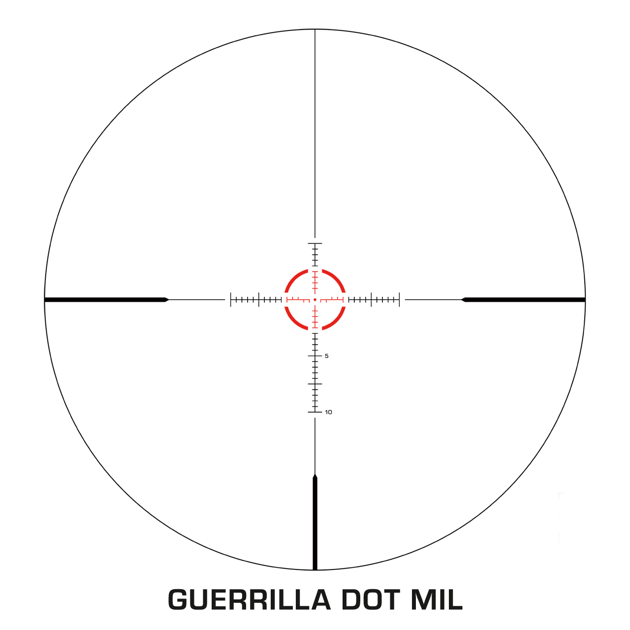10 Ring Swampfox Arrowhead LPVO Series Rifle Scope 1-10x24 30mm SFP Green IR MOA Black