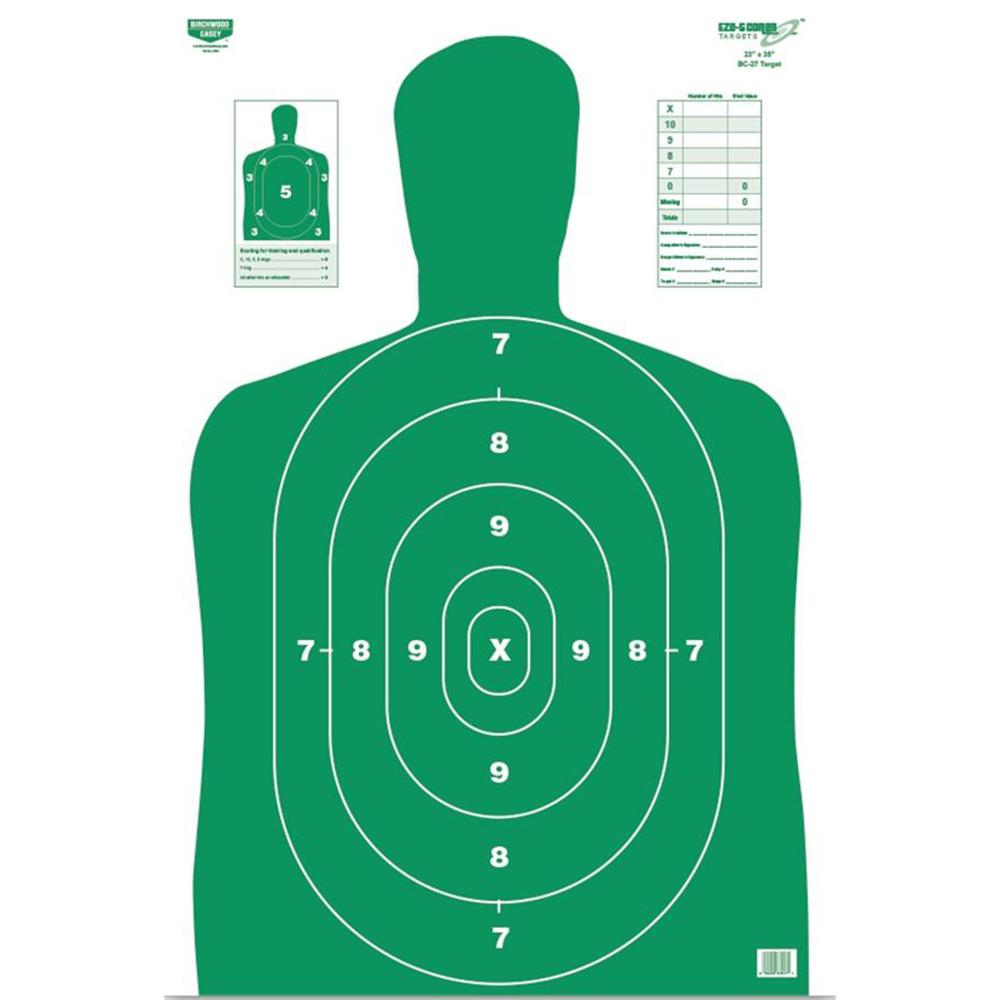 Birchwood Casey Eze-Scorer Targets BC27 Green Target 23"x35" 5/ct