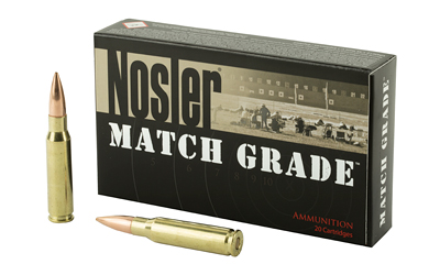 Nosler Custom Competition Match Grade Rifle Ammunition .308 Win 168 gr OTM 2750 fps 20/ct