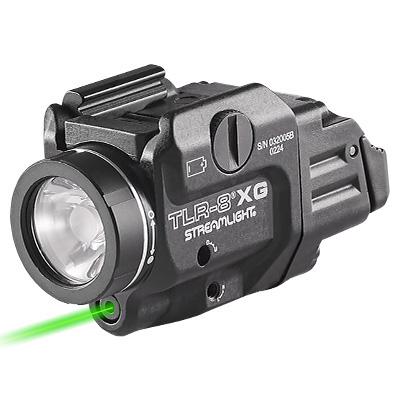 Streamlight TLR-8A G Gun Light with Green Laser and Rear Switch Options