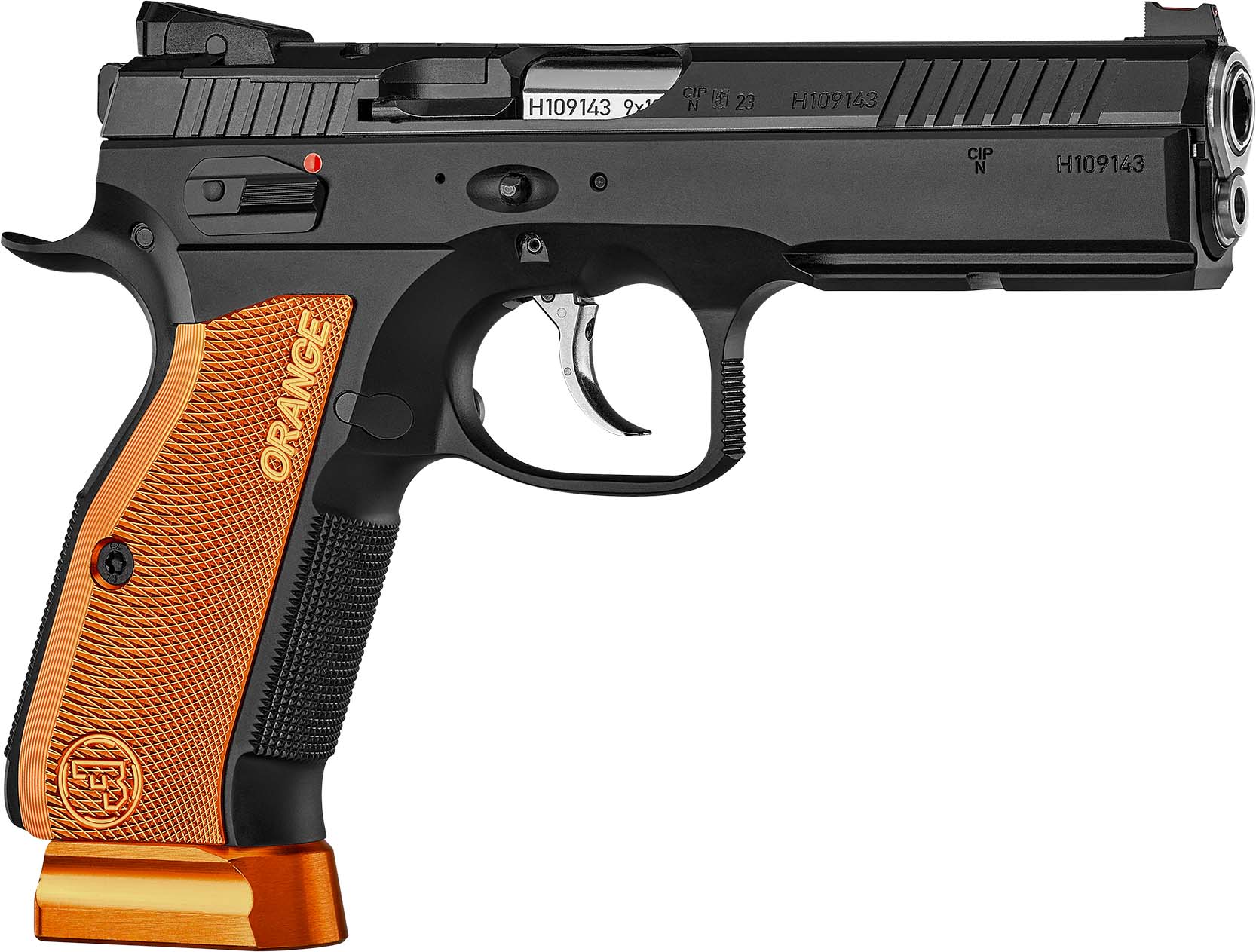 CZ USA Shadow 2 Handgun 9mm Luger 17rd Magazines (3) 4.7" Barrel Black/Orange Optics Ready