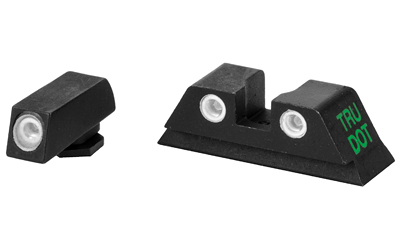 Meprolight Tru-Dot Night Sight Set - Glock 9mm .357 Sig 40 S&W .45 GAP Fixed Set Green/Orange