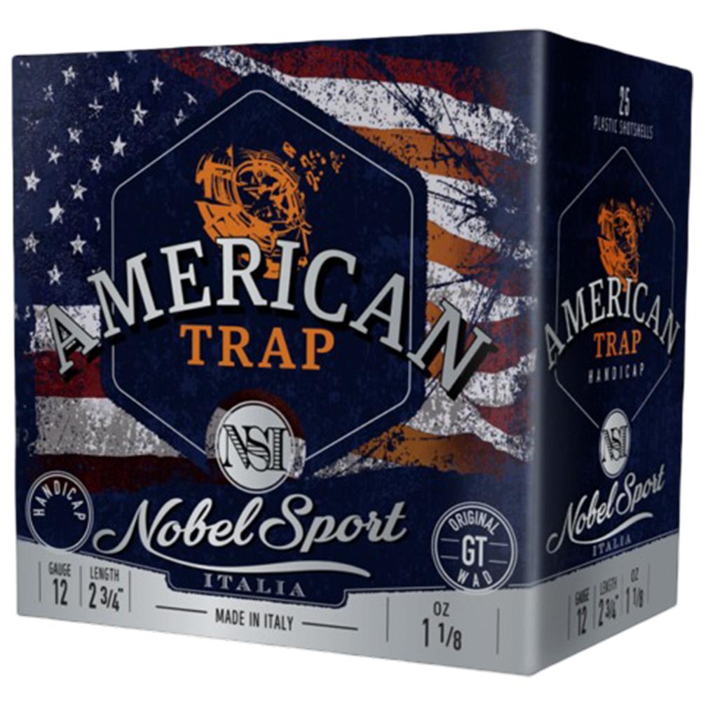 Eurosports LLC Nobel Sport Target Handicap Shotshells 12 ga 2-3/4" 1-1/8 oz 1265 fps #8 25/ct