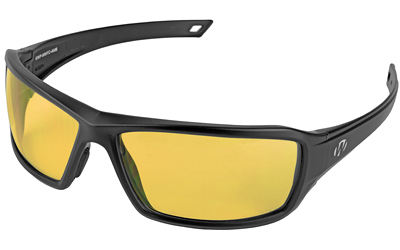 Walker's IKON Forge Shooting Glasses Black with Amber Lens