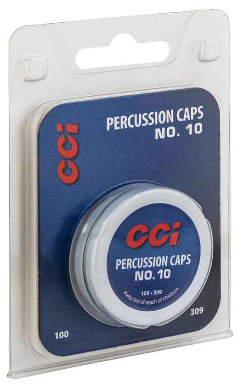 CCI 10 PERCUSSION CAPS - INVENTORY REGULATED 100 RD/BX 50 BX/CS