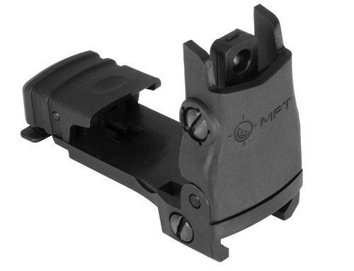 Mission First Tactical Rear Back Up Polymer Sight flip up with Windage Adjustment