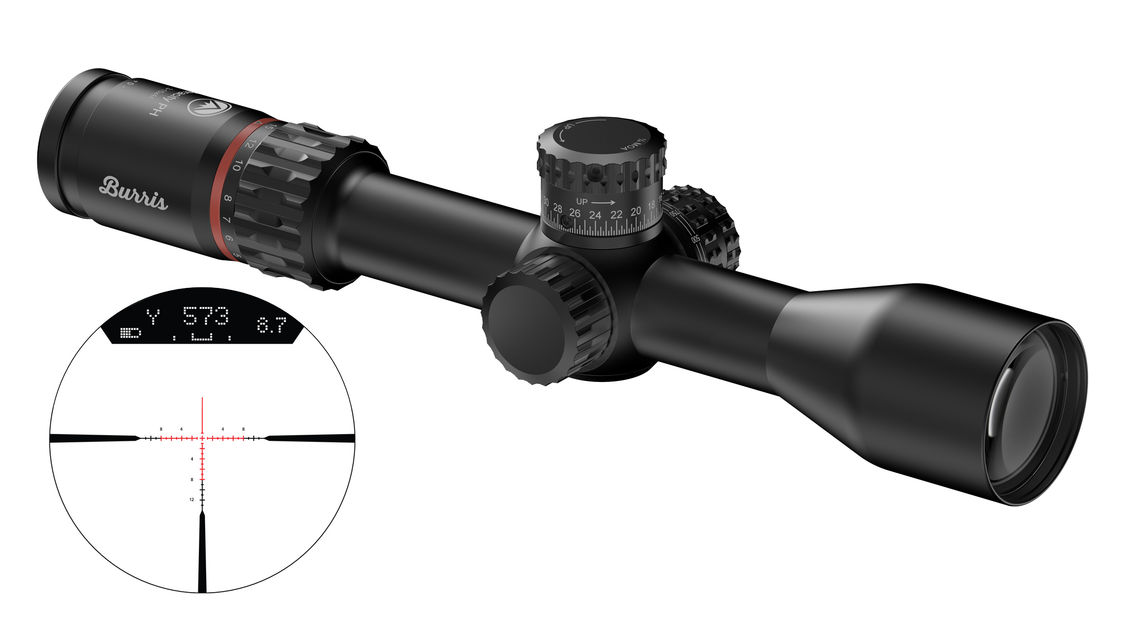 Burris Veracity PH Rifle Scope 3-15x44 30mm FFP RC MOA Illum. Black