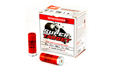 Winchester Super-Target Shotshells 12 ga 2-3/4" 1 oz 1180 fps #8 25/ct