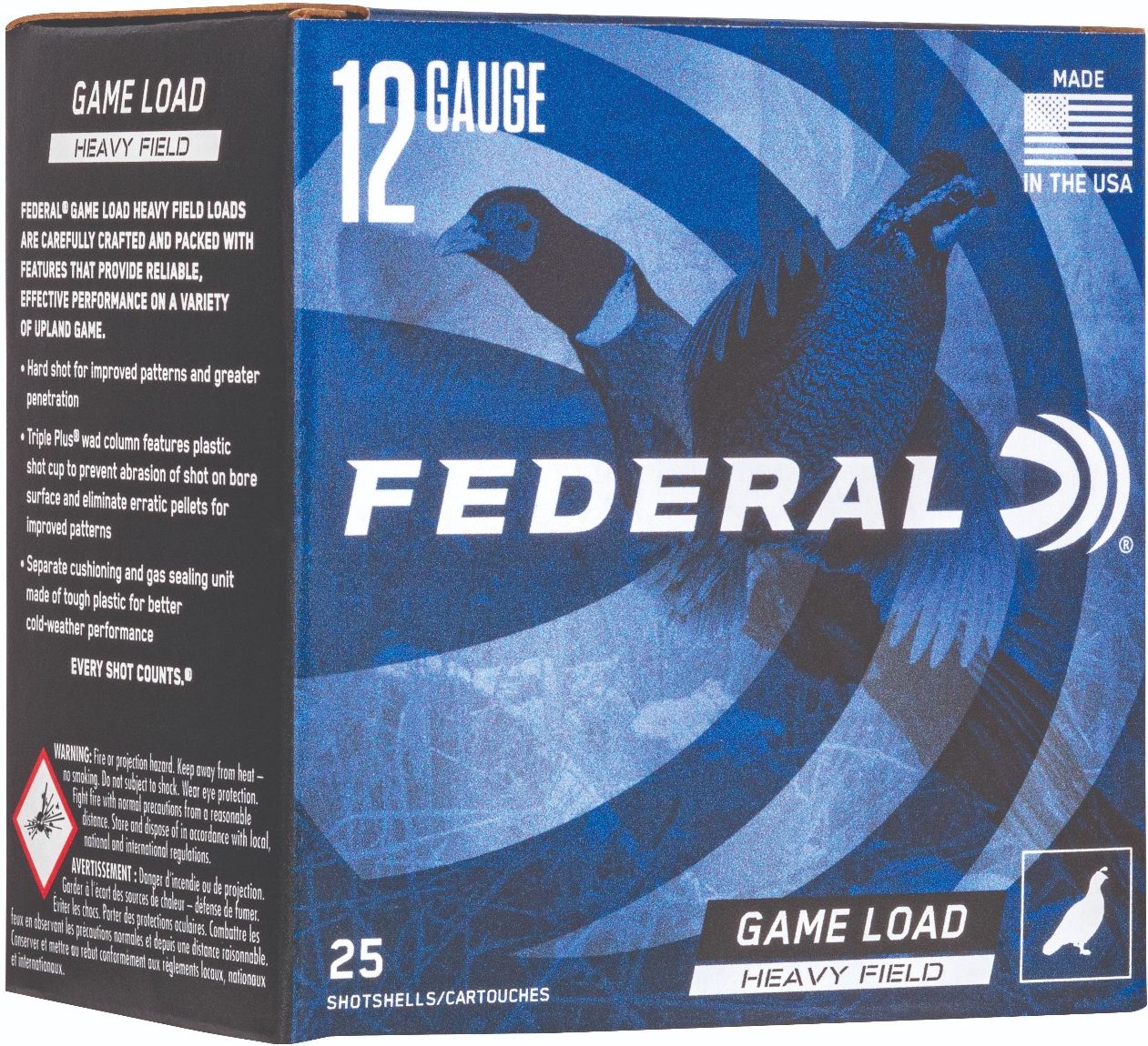 Federal Game-Shok Heavy Field Load 12 ga 2 3/4" 3 1/4 dr 1 1/4 oz #6 1220 fps 25/ct