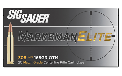 Sig Sauer Elite Match Rifle Ammunition .308 Win 168gr OTM 2700 fps 20/ct