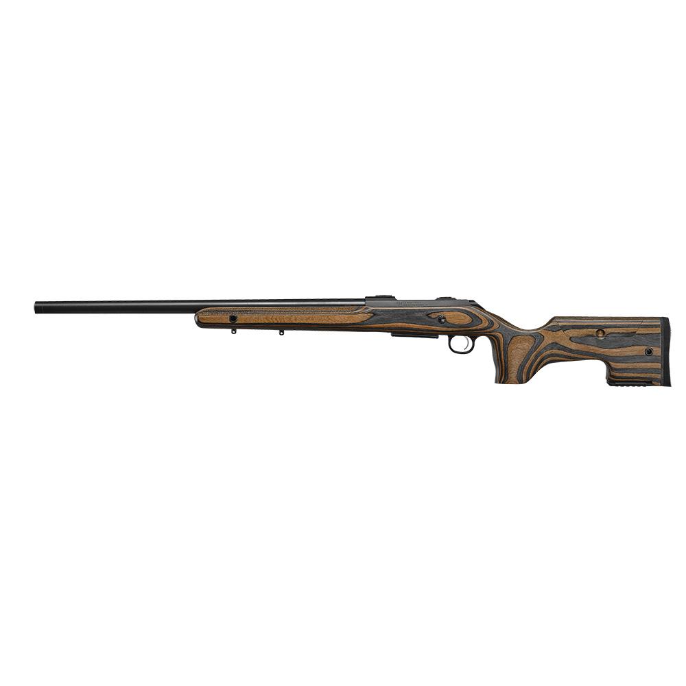 CZ 600 Plus Range Rifle 6mm Creedmoor 5rd Capacity 24" Threaded Barrel Grey/Brown Laminate Stock