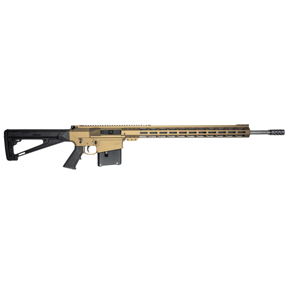 10 Ring GLFA AR Long Action Rifle 6.5 PRC 5rd Magazine 24" Barrel M-LOK Handguard Bronze Cerakote