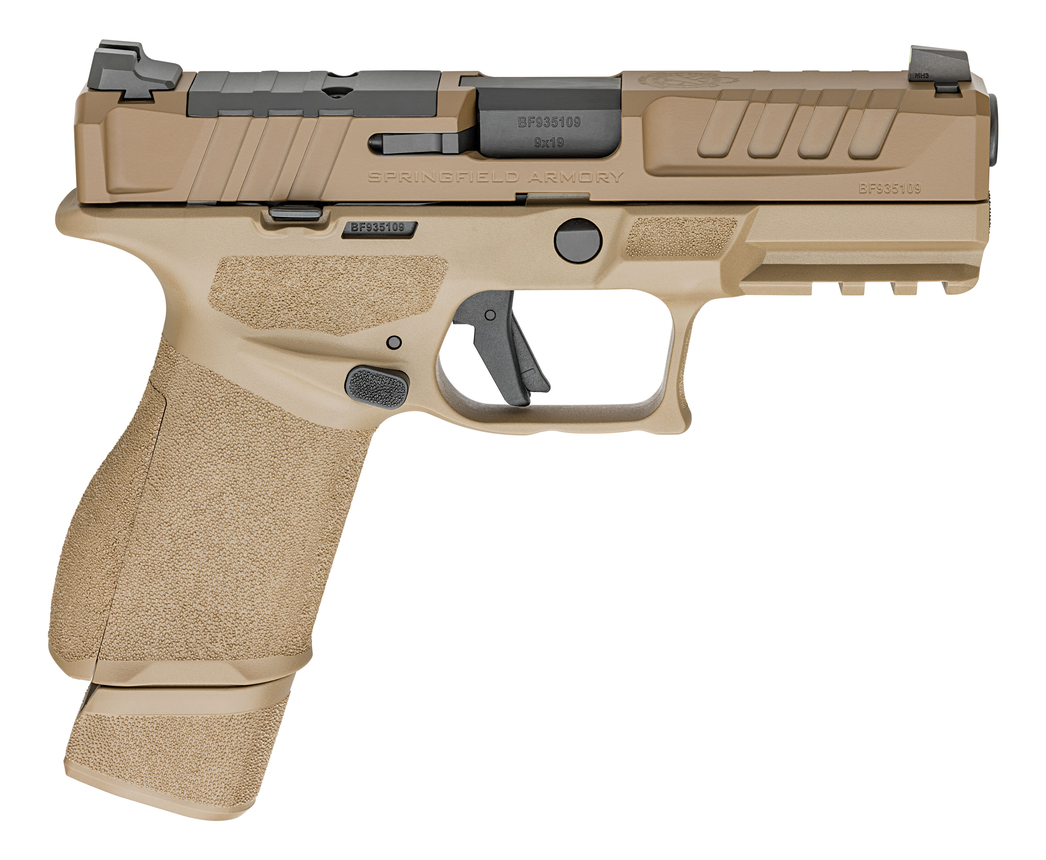 Springfield Echelon 4.0C Handgun 9mm Luger 18(1)&15(1)rd Magazines 4" Barrel Optic Ready FDE Finish