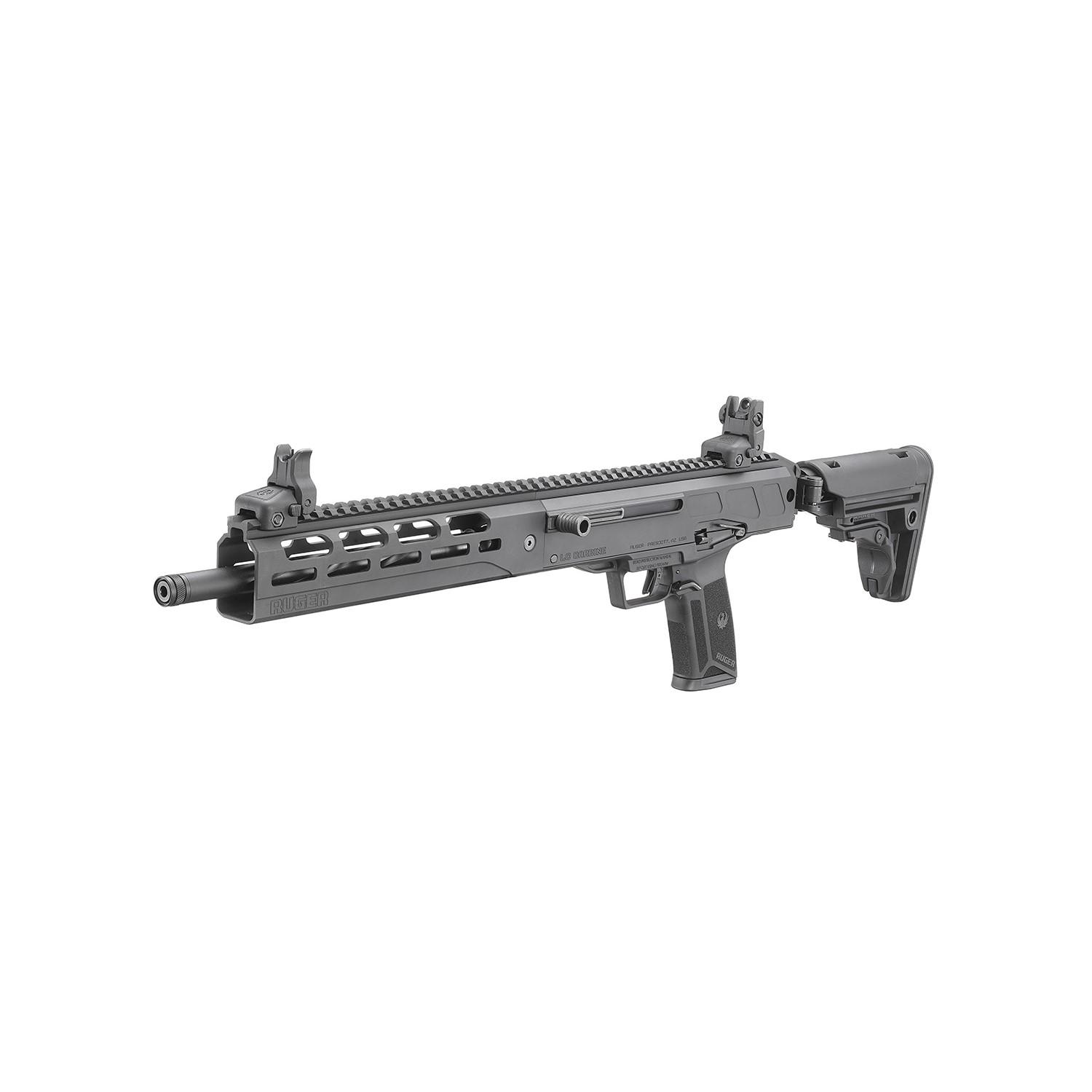 Sturm Ruger & Co Ruger LC Capacity Compliant Carbine Autoloading Rifle 5.7x28mm 10rd Magazine 16.25" Barrel Black Fixed Stock