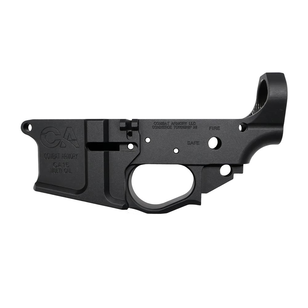 Combat Armory Billet AR-15 Lower Receiver Stripped Black