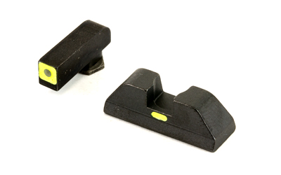 Ameriglo Glock CAP Set For Glock 42 43 - Green Tritium Lime Green Lumi Square Outline Front/Rear