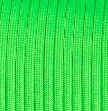 E.L. Wood Braiding Co. Inc. Mero 550 Paracord - 100' 550 lb Green Neon