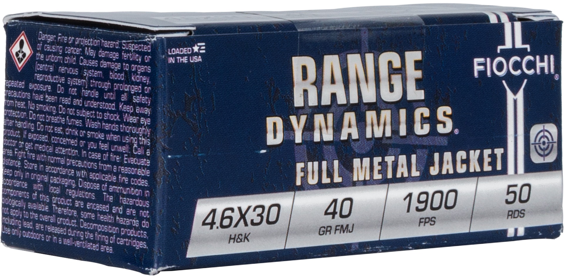 Fiocchi FIO 4.6X30 40GR FMJ 50RD 20BX/CS
