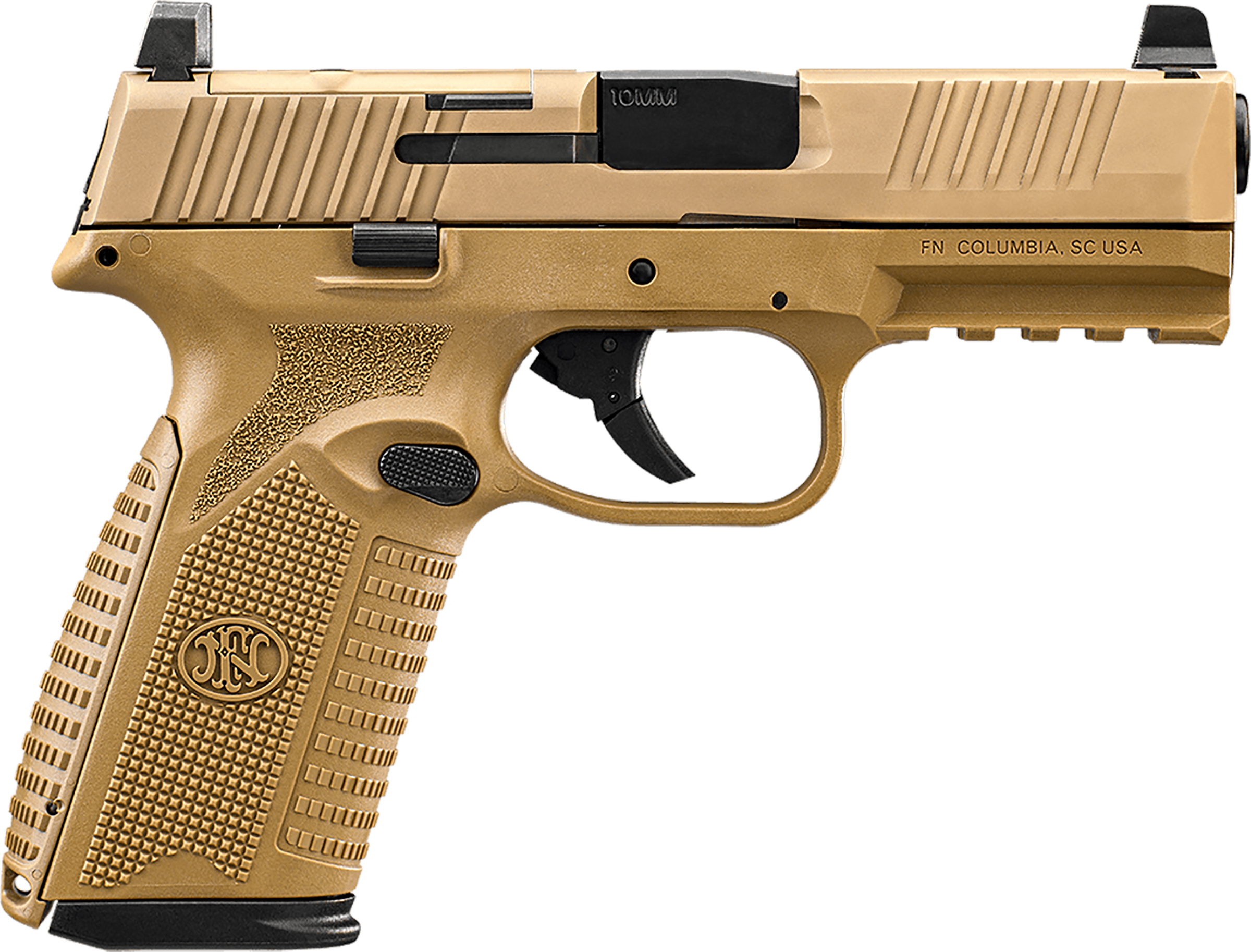 FN 510 MRD Handgun 10mm Auto 15rd Magazine (2) 4.1" Barrel FDE
