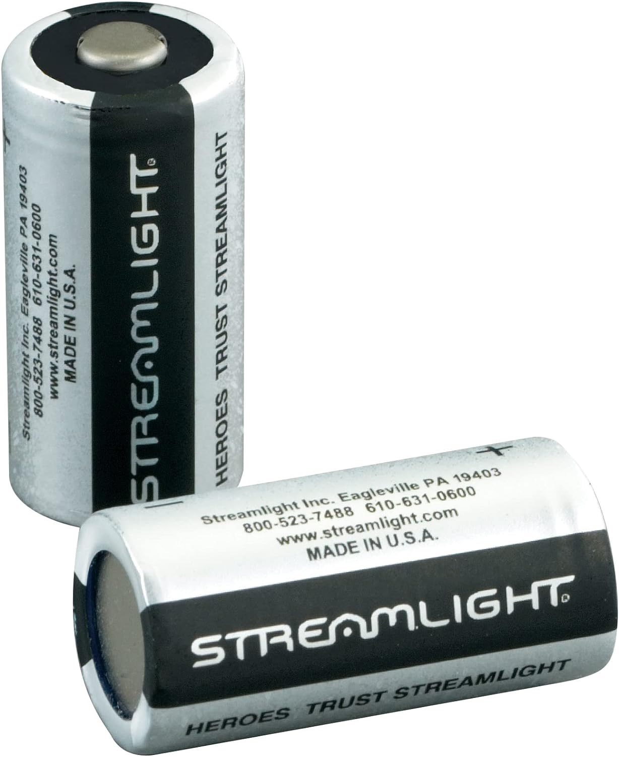 Streamlight Lithium Replacement Batteries 2/pk 3-Volt 123A