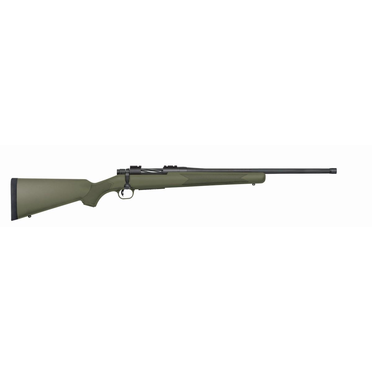 Mossberg Patriot Rifle 450 Bushmaster 4rd Capacity 20" Fluted Threaded Blued Barrel OD Green Synthetic Stock