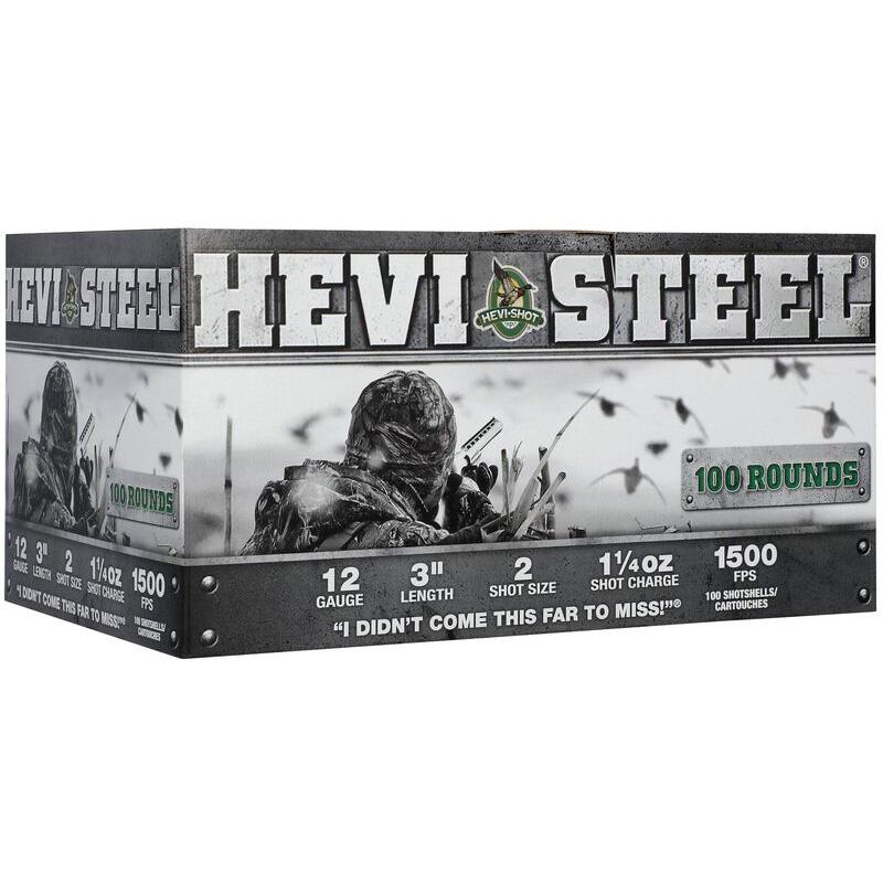 Environ Metal Inc HEVI-Shot HEVI-Steel Shotshells 12ga 3" 1-1/4oz 1500 fps #2 100/ct