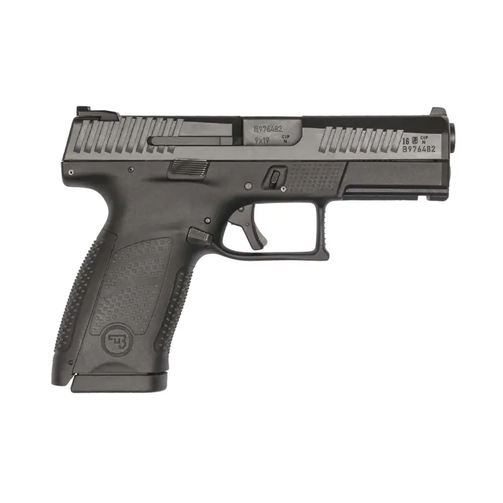 CZ P-10C Handgun 9mm Luger 15rd Magazines 4.02" Barrel Fixed Sights Black 3 Back Straps