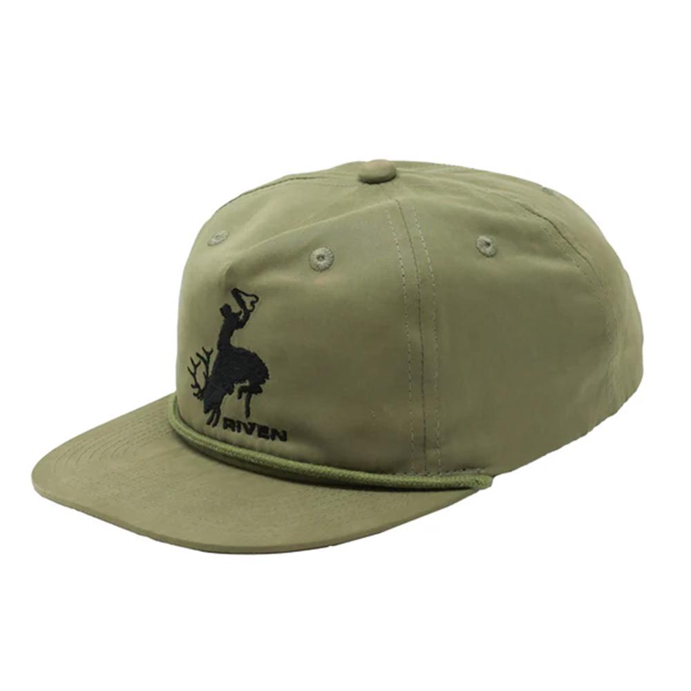 Higdon Outdoors Riven Bucking Elk Rope Hat Loden Green