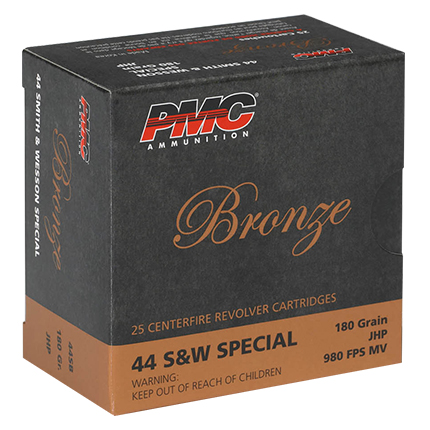 PMC Bronze Handgun Ammunition .44 Spl 180 gr JHP 980 fps 25/ct