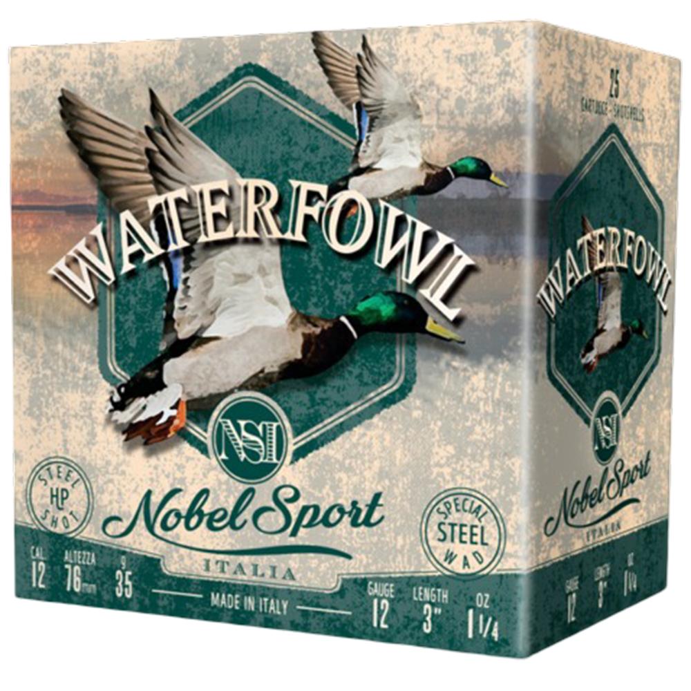 Eurosports LLC Nobel Sport Steel Waterfowl Shotshells 12 ga 3" 1-1/4 oz 1450 fps #BB 25/ct