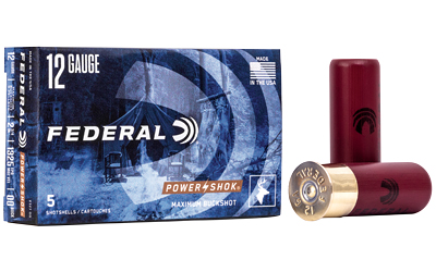 Federal Power-Shok 12ga 2-3/4" 9 plts #00 1325 fps 5/ct
