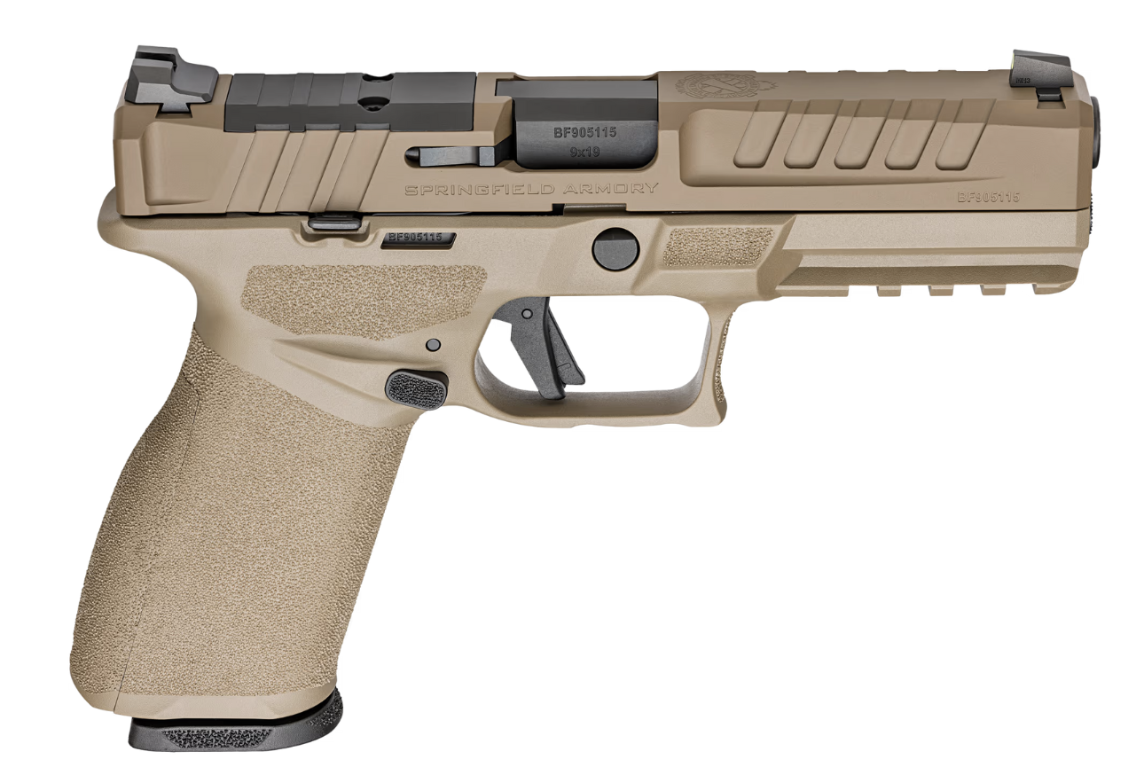 Springfield Echelon Low Capacity Handgun 9mm Luger 10rd Magazines (2) 4.5" Barrel Desert FDE U-Dot Sights